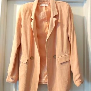 Double Breasted Linen Blend Jacket from Nordstrom
